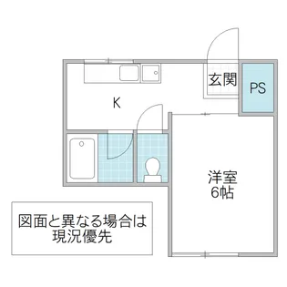 DK水戸 A棟【4階】の間取り