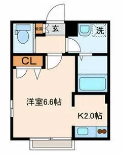 ケイ神楽坂【2階】の間取り