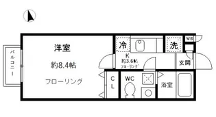 ソレーユ宮前【1階】の間取り