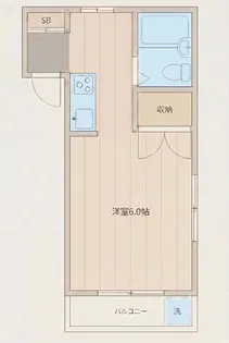 カーサ デ 藤原【2階】の間取り