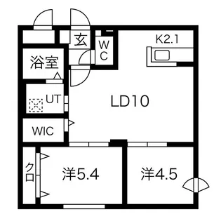 CASACRESS(カサクレス)【3階】の間取り