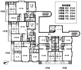 リッツコート北仙台【1階】の間取り