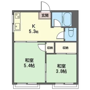 並木コーポ【2階】の間取り
