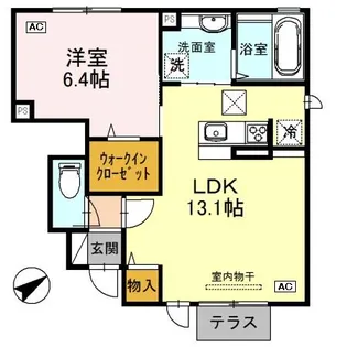 グリーンヒルズ・北神【1階】の間取り