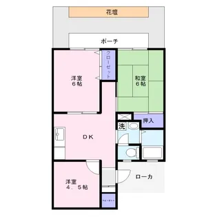鈴木コーポ【1階】の間取り