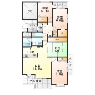 ハイマート舞子坂【2階】の間取り