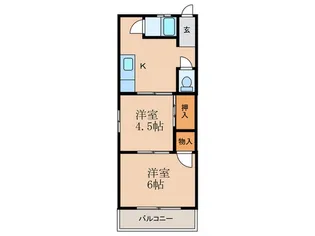 清和荘【1階】の間取り