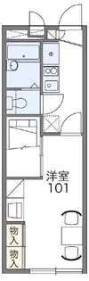 レオパレスK&K【2階】の間取り