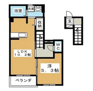 ハーモニーグランデI【2階】の間取り