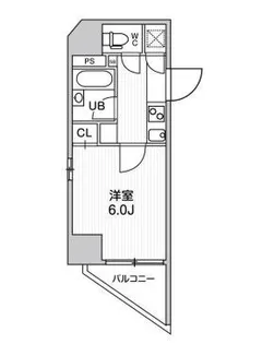 コンシェリア新橋【12階】の間取り