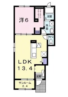 リリーガーデン【1階】の間取り