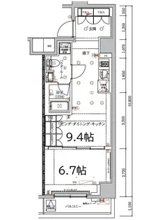 ARCOBALENO HASUNEII【7階】の間取り