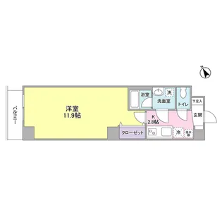 クレール武蔵小杉【3階】の間取り
