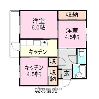 ヴィラナリー三原3号棟【2階】の間取り