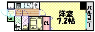 サムティ阿波座Lusso【3階】の間取り