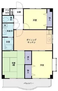 ノーブル壱番館【1階】の間取り