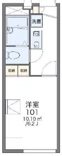 レオパレス桜花B【1階】の間取り