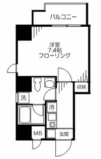 エクセルピア大森南【7階】の間取り