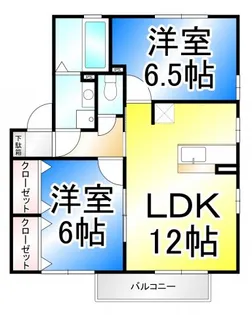 リビング風間【2階】の間取り