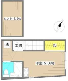 立花ハイツ【2階】の間取り