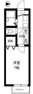 フレア・プランドールB【1階】の間取り