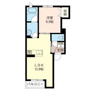 シャーメゾン イルマーレ【2階】の間取り
