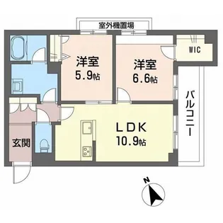 シエルブルー【3階】の間取り