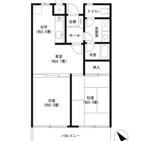 ベイシティメゾン石川町【2階】の間取り