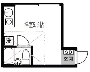 あすかアパートメント中台【2階】の間取り
