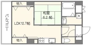 レジデンスカープ博多【11階】の間取り