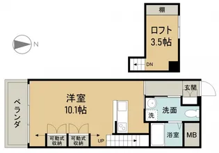 ロフティ五日市【1階】の間取り