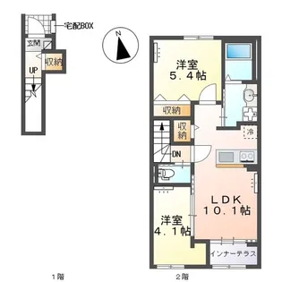 エアルームシノ【2階】の間取り