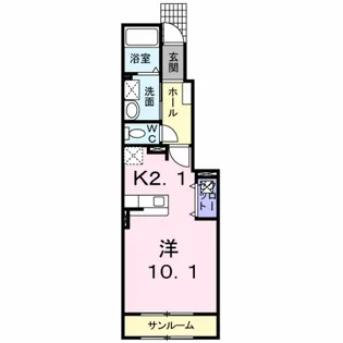 メゾン北冠【1階】の間取り
