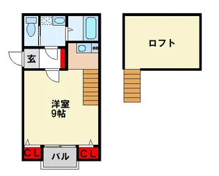 ウィンクルム筑紫野Katze【1階】の間取り