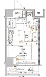 クラリッサ川崎グランデ【7階】の間取り