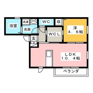 アルカンシェル【1階】の間取り