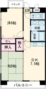 シャルル小野【5階】の間取り