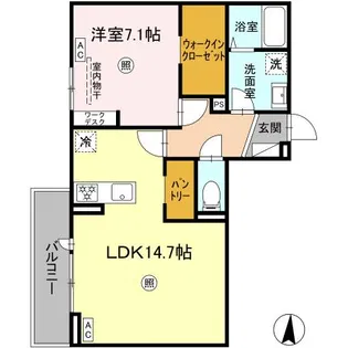 PREMILIFE石垣東 大和【2階】の間取り