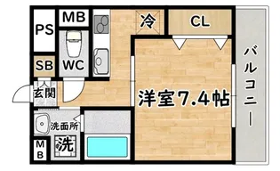 Dolce Vita I【4階】の間取り
