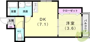 WING明石大久保【3階】の間取り