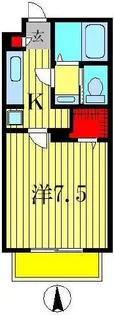ラ・シーム【1階】の間取り