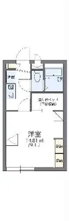 レオパレスボヌール【1階】の間取り