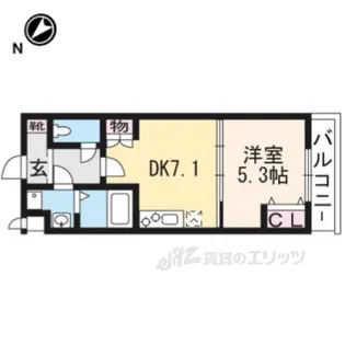 アクール吉祥院【5階】の間取り