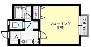 シャルム中村【1階】の間取り