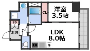 グランパシフィック東今里innovation(イノベーション)【7階】の間取り