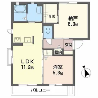 ハピネス西条 C棟【2階】の間取り