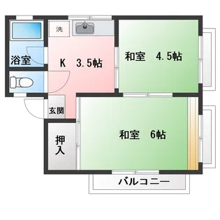 原コーポ【2階】の間取り