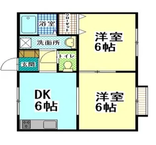 ビュータウンM【2階】の間取り
