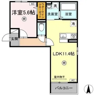 ボナール【2階】の間取り