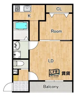 LFB APARTMENT下市【2階】の間取り